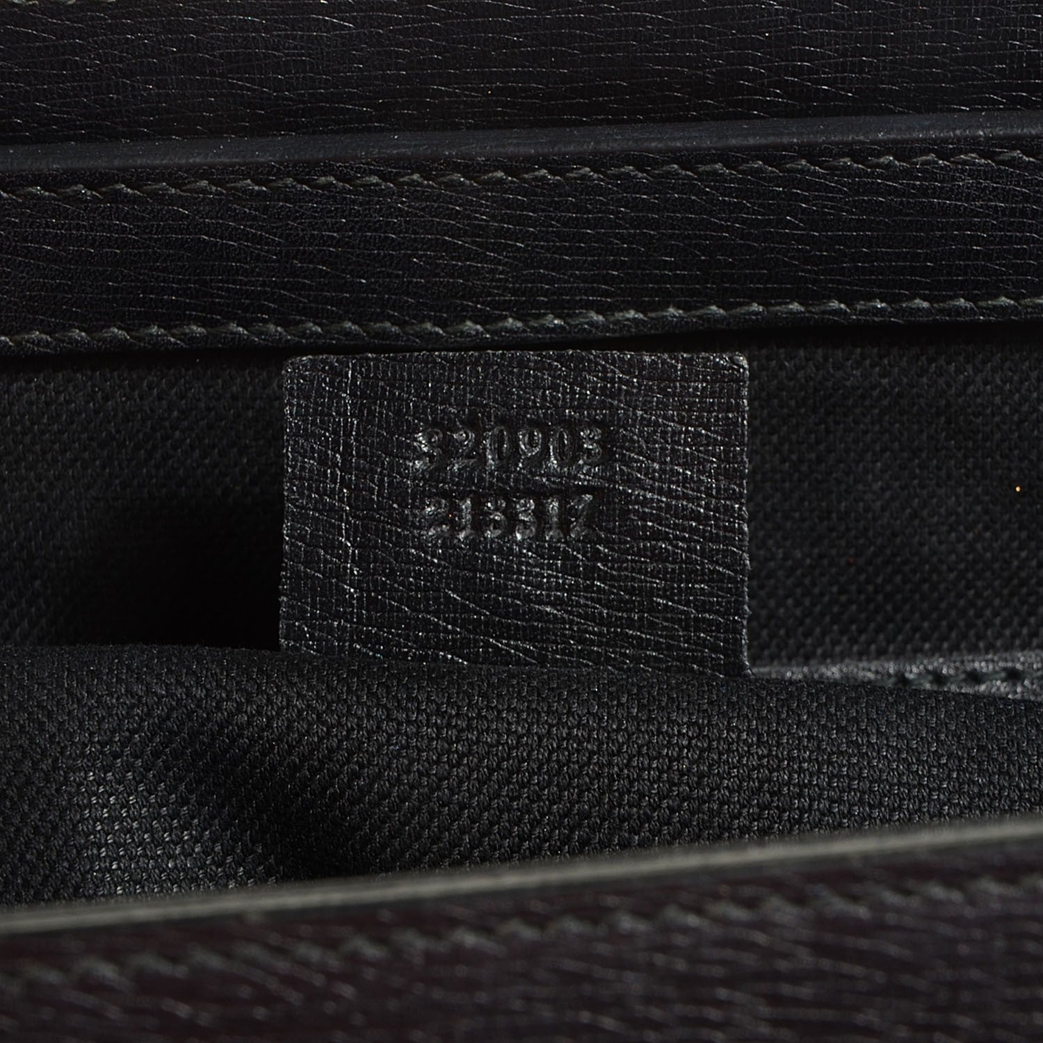 Gucci Textured Calfskin Large Bright Bit Tote Black 7 of 7