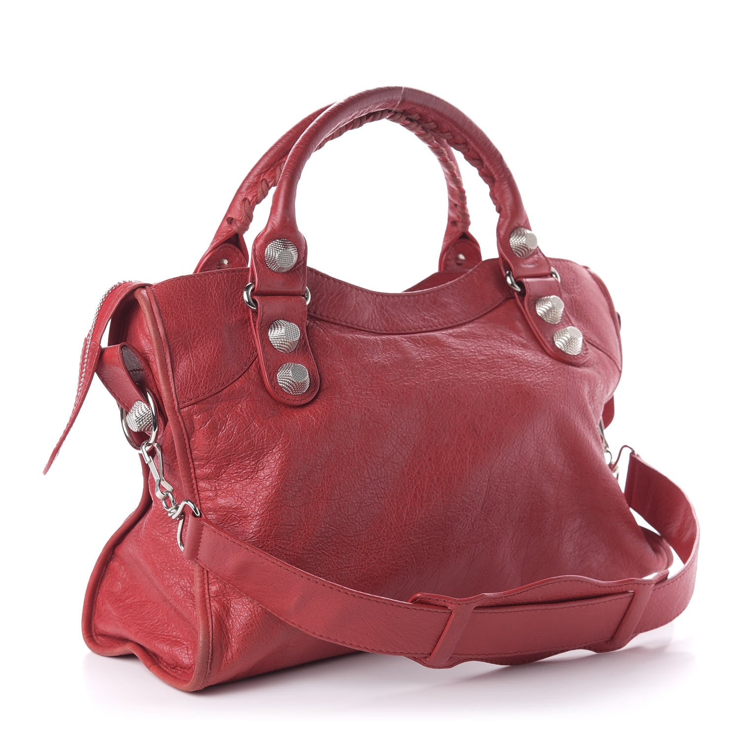 Balenciaga Agneau Giant 21 Silver Hardware City Rouge Coquelicot 3 of 10