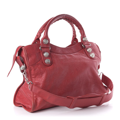 Balenciaga Agneau Giant 21 Silver Hardware City Rouge Coquelicot 3 of 10