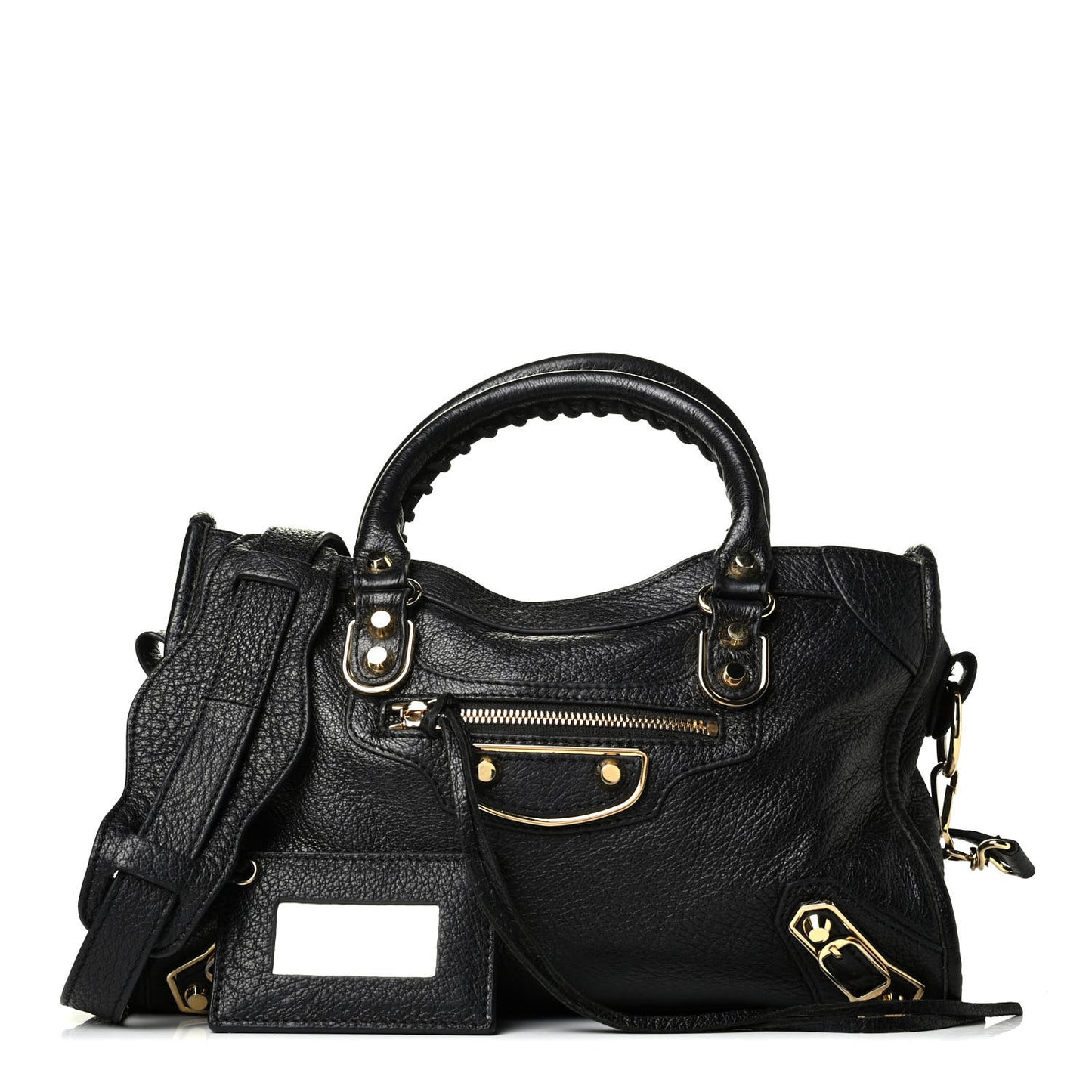 Chevre Gold Metallic Edge Hardware S City Black