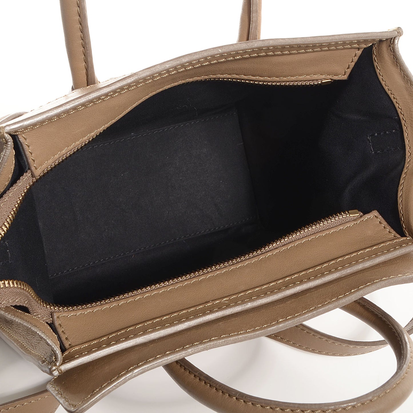 Smooth Calfskin Nano Luggage Camel