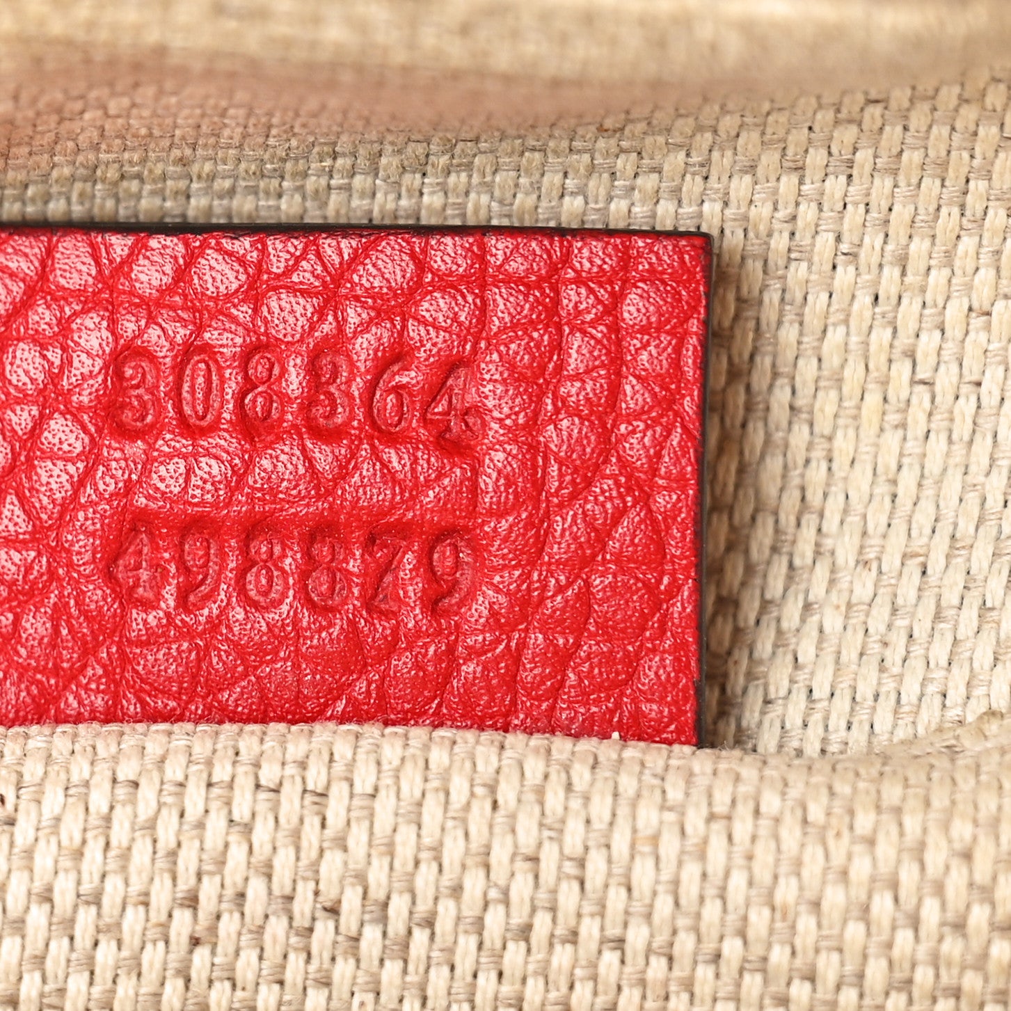 Gucci Pebbled Calfskin Small Soho Disco Bag Tabasco Red 7 of 10