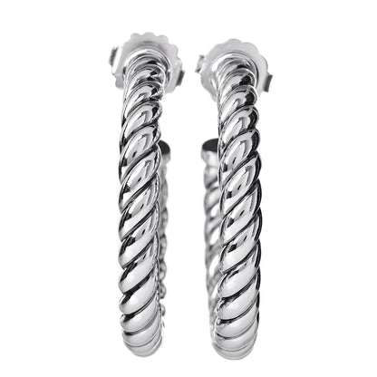 David Yurman Sterling Silver 39mm Large Classic Classics Hoop Earrings 1 of 4
