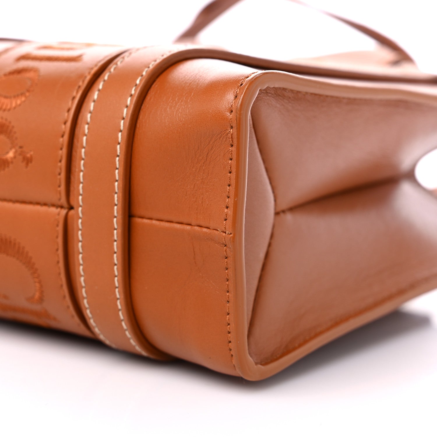 Chloe Calfskin Small Woody Tote Caramel 8 of 8