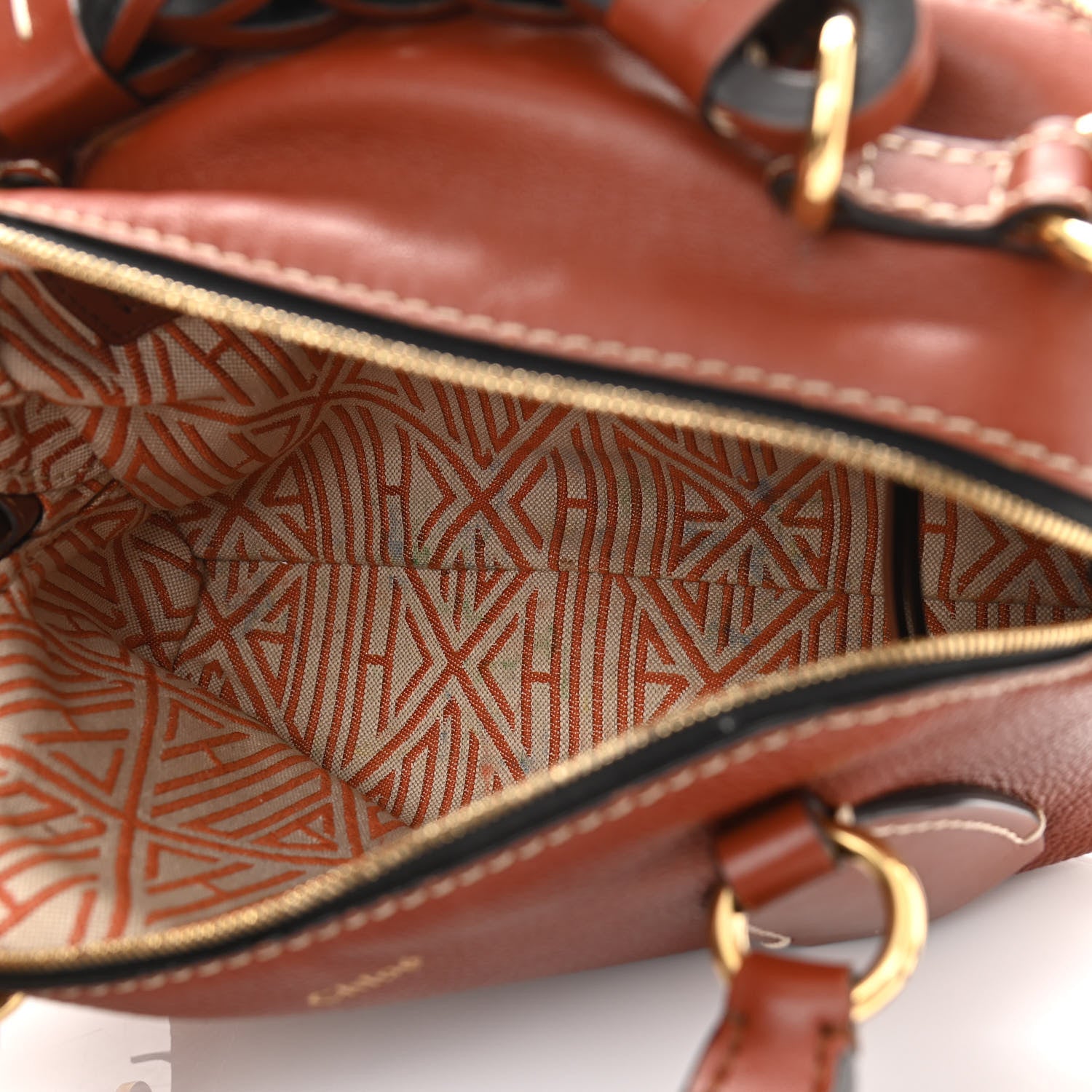 Chloe Calfskin Small Daria Sepia Brown 5 of 12