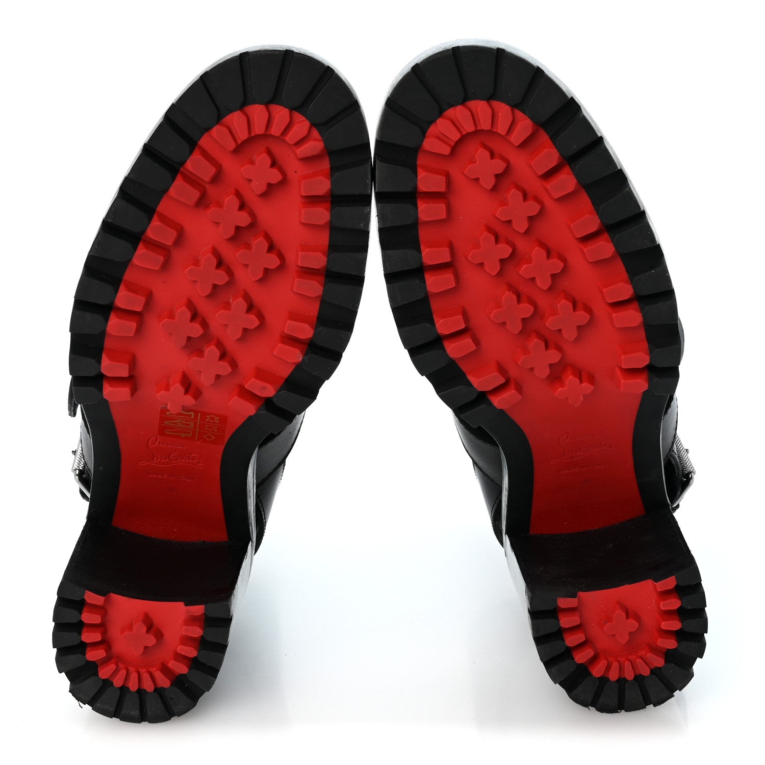 Christian Louboutin Calfskin Bouclette Viyonce 70 Boots 38 Charbon Black 6 of 8