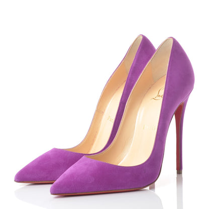Christian Louboutin Suede So Kate 120 Pumps 37.5 Orchidee 3 of 7