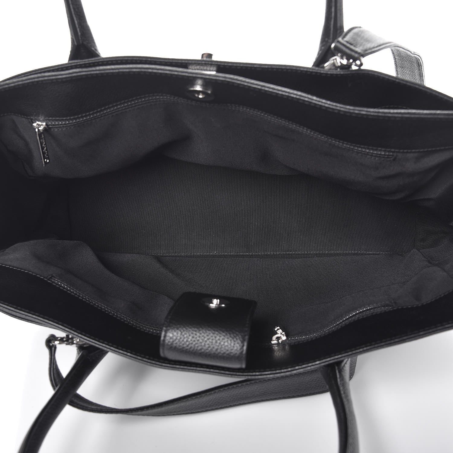 Chanel Calfskin Cerf Executive Shopper Tote Black 6 of 8