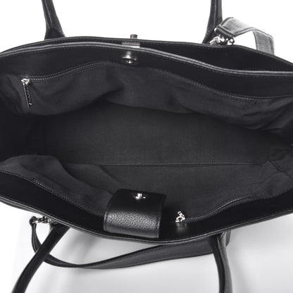 Chanel Calfskin Cerf Executive Shopper Tote Black 6 of 8