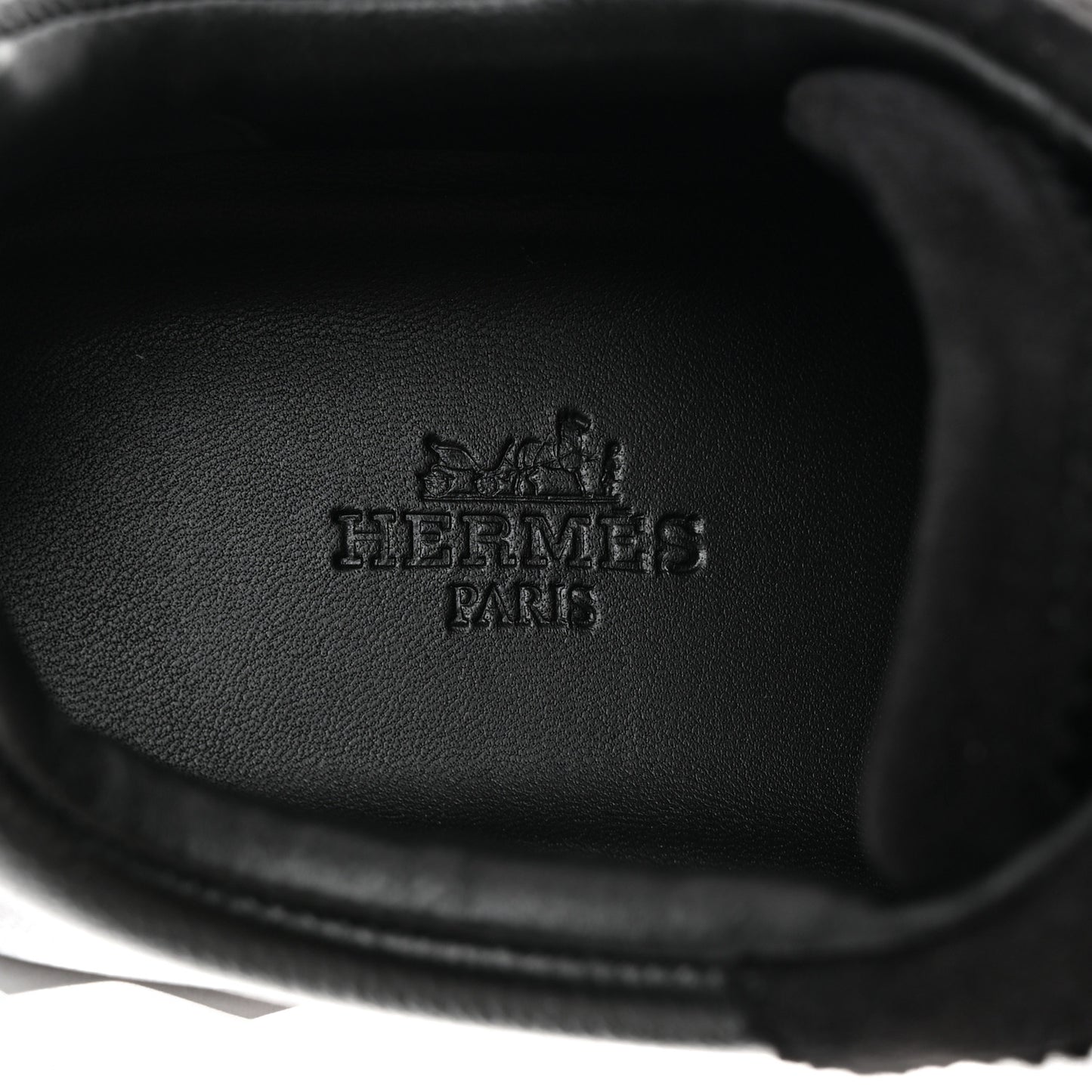 Goatskin Suede Goatskin Bouncing Sneakers 37.5 Black