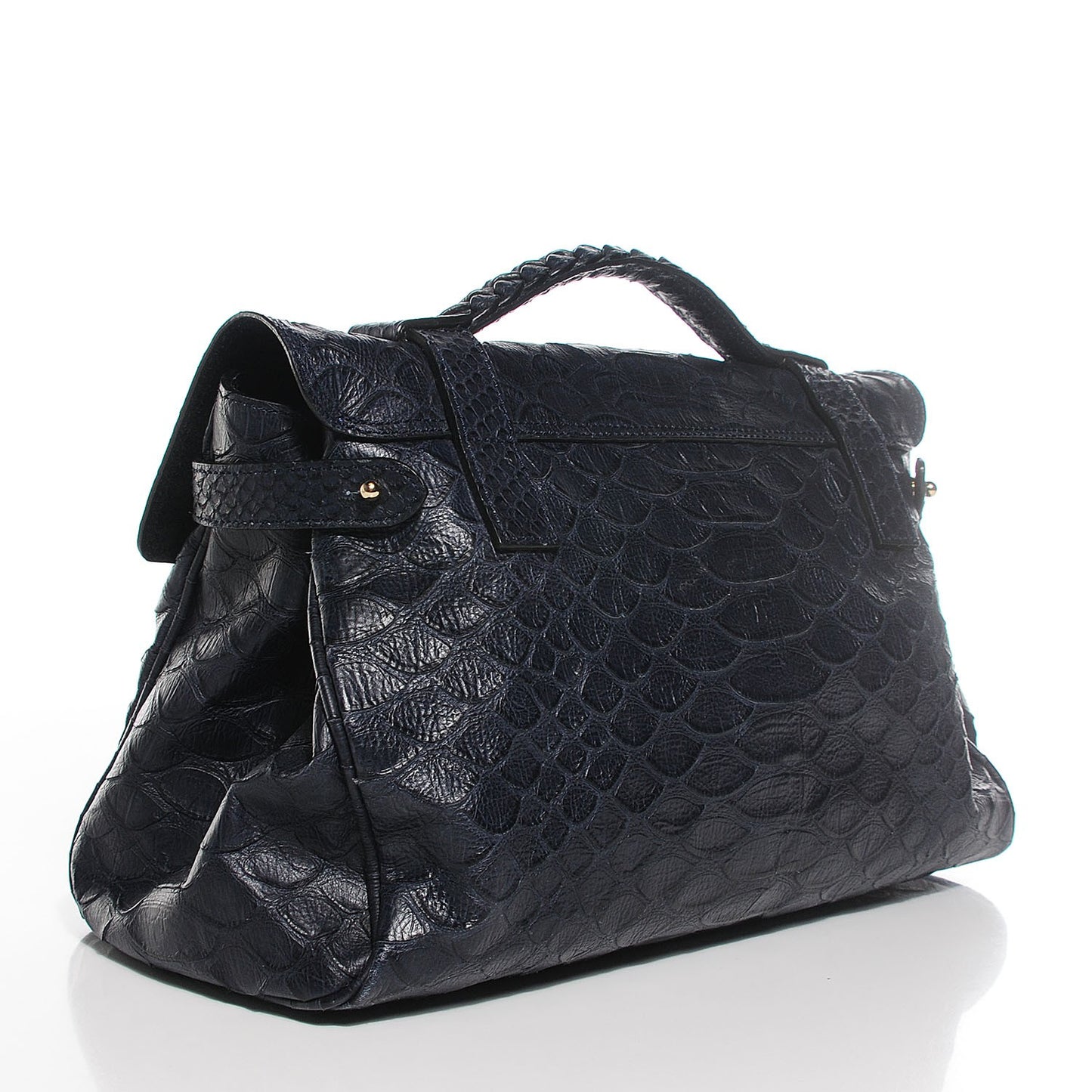 Silky Snake Print Alexa Nightshade Blue