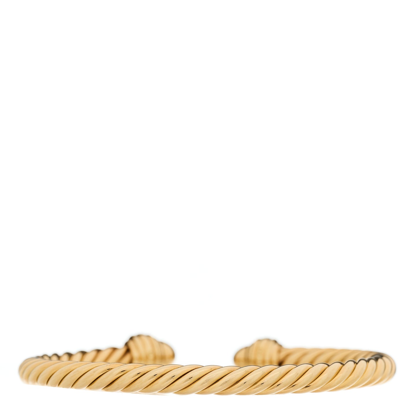 18K Yellow Gold Diamond 5mm Classic Cablespira Bracelet