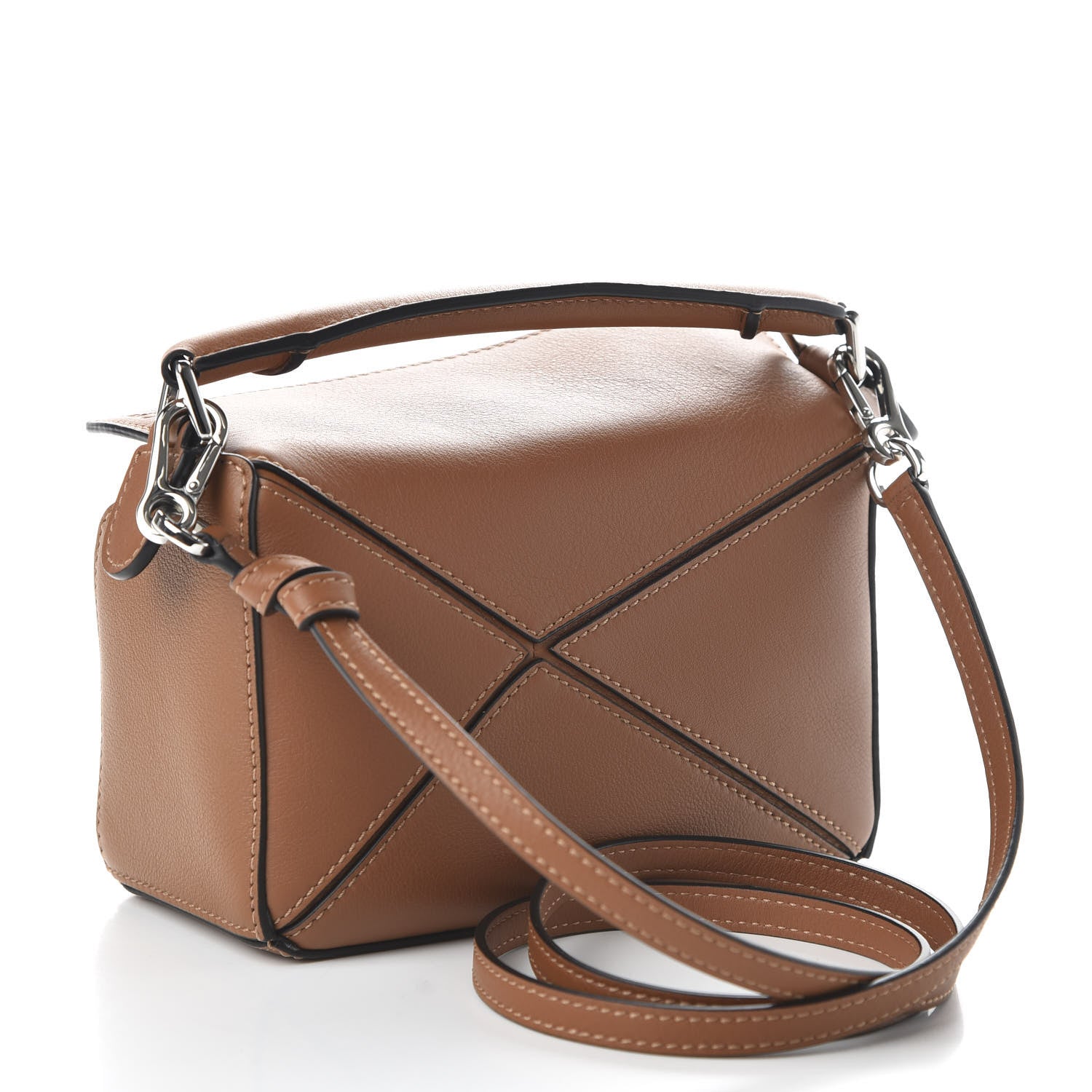 Loewe Calfskin Mini Puzzle Bag Tan 3 of 9