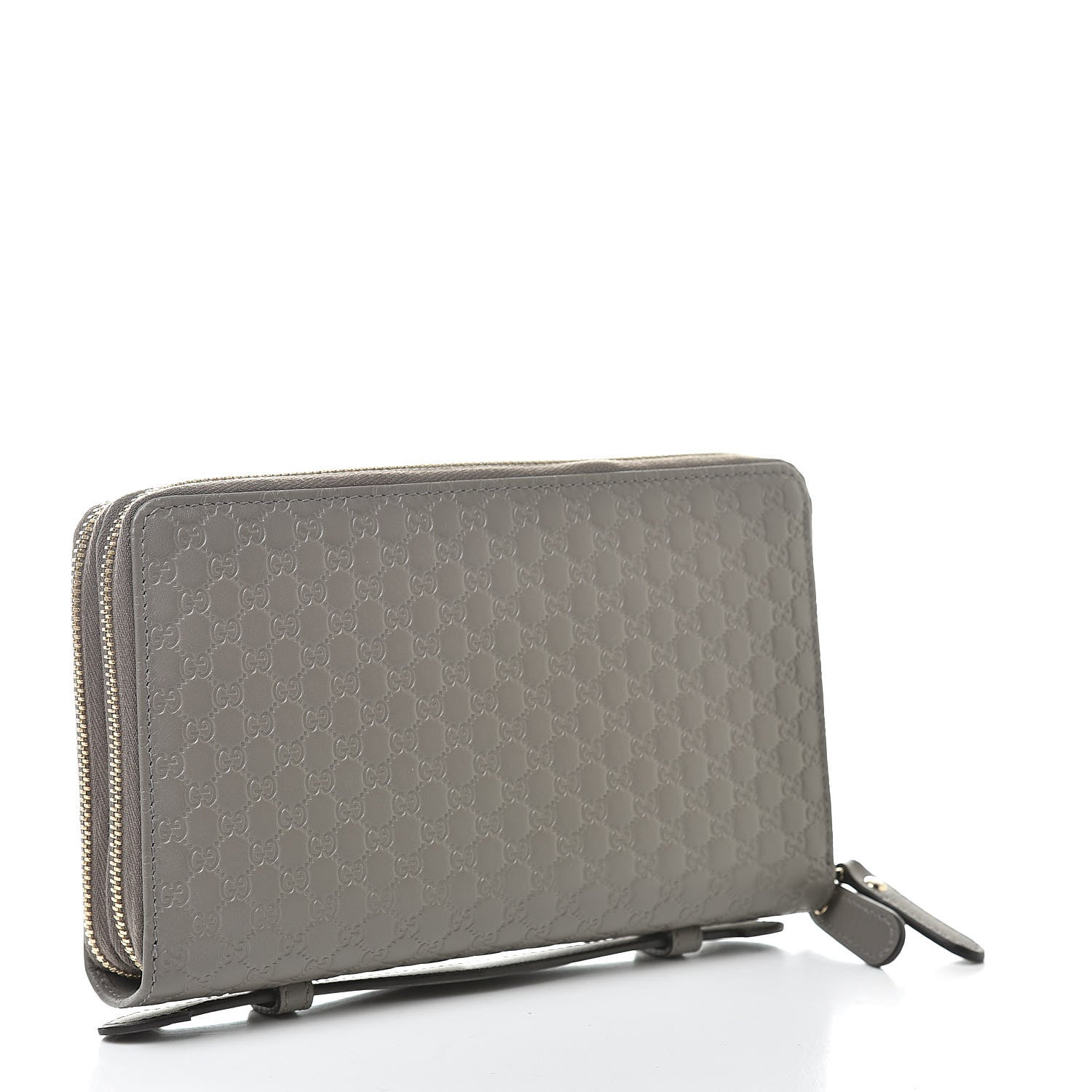 Gucci Soft Microguccissima Zip Around Top Handle Travel Wallet Loess 3 of 9