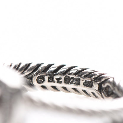 David Yurman Sterling Silver Diamond Black Onyx 7mm Petite Albion Ring 55 7.25 4 of 4