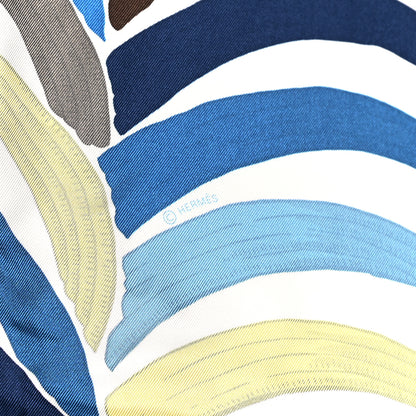 Hermes Silk Tigre Royal Double Face Scarf 90 Marron White Multicolor 4 of 5