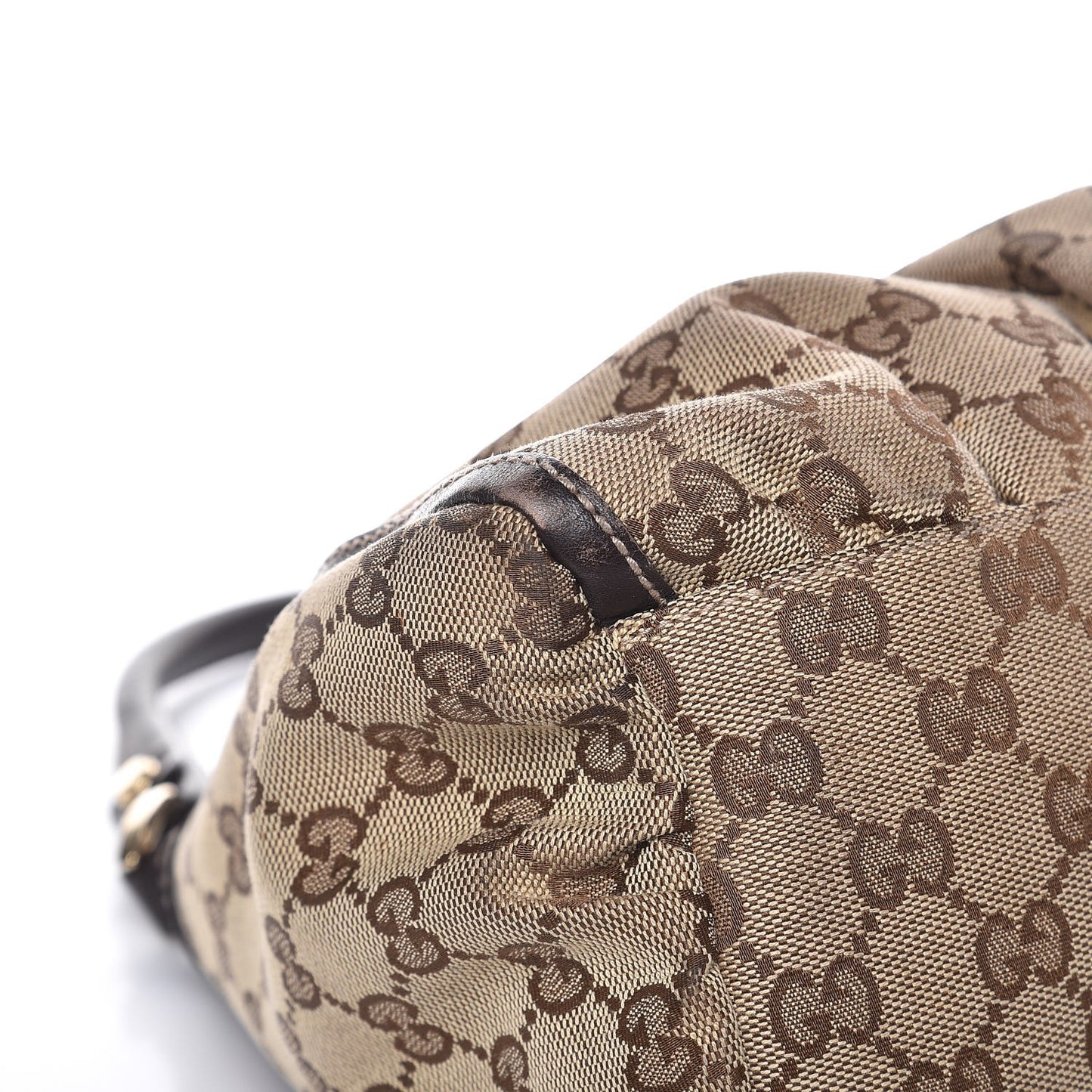 Monogram Medium D Gold Hobo Dark Brown