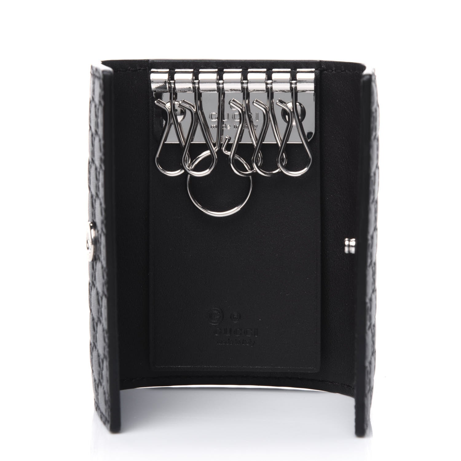 Gucci Microguccissima 6 Key Holder Case Black 4 of 4