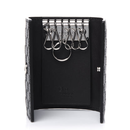 Gucci Microguccissima 6 Key Holder Case Black 4 of 4