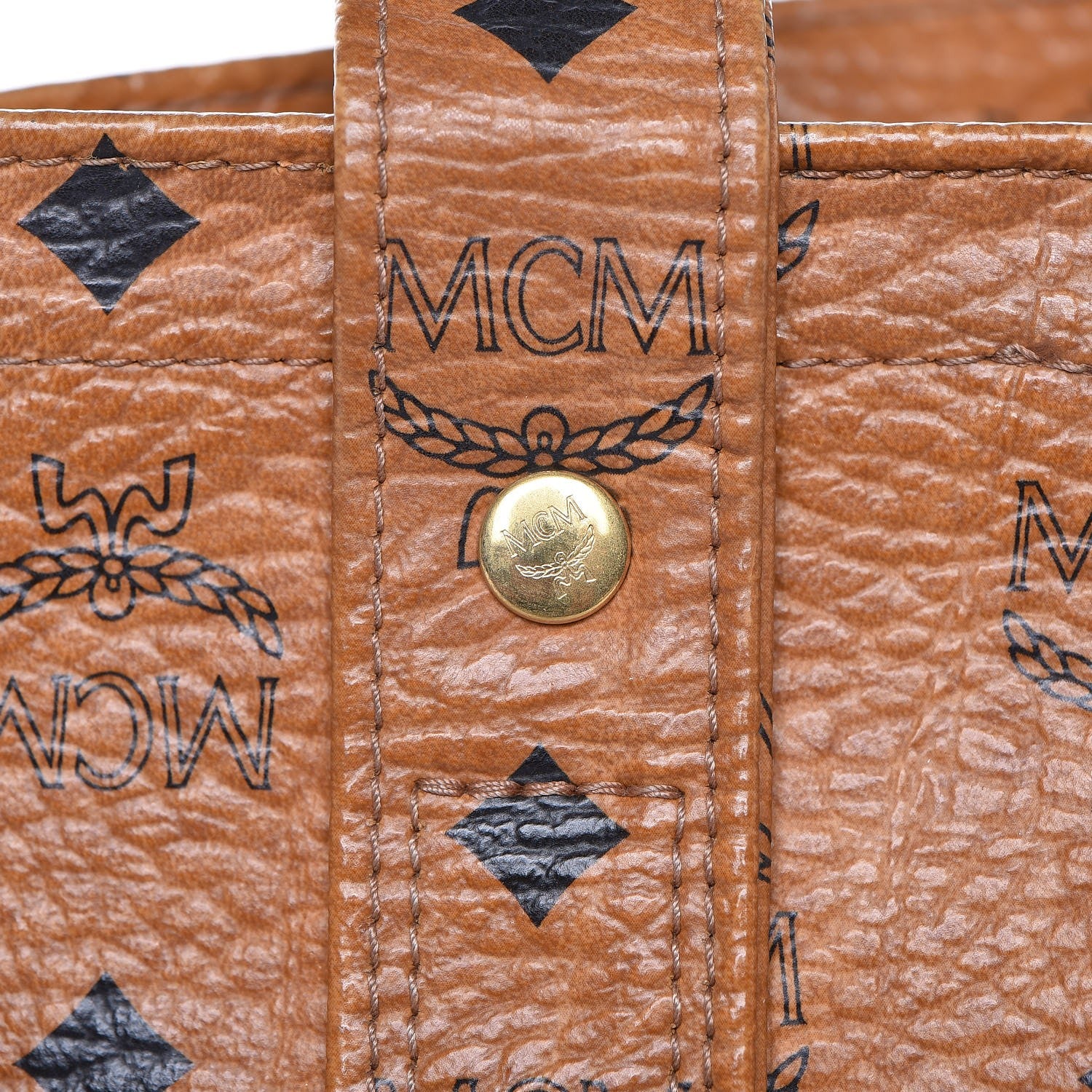 MCM Visetos Shoulder Bag Cognac 13 of 18