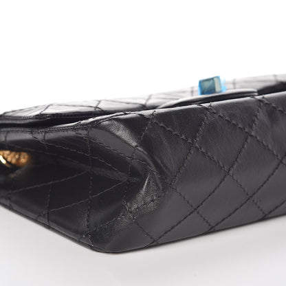 Chanel Aged Calfskin Quilted 2.55 Reissue Mini Flap Black 5 of 10