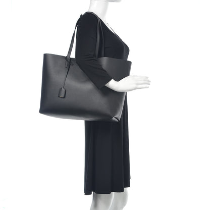 Saint Laurent Calfskin Large Shopping Tote Black 2 of 10