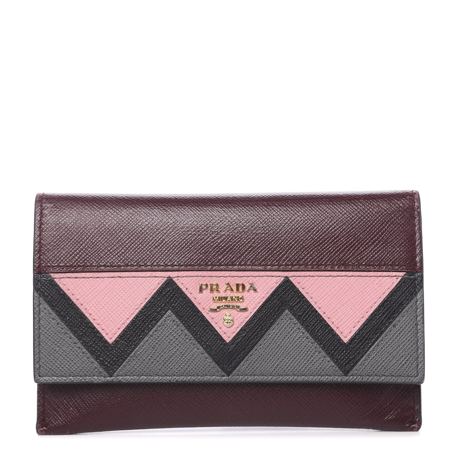 Saffiano Greche Card Holder Granato Petalo Marmo