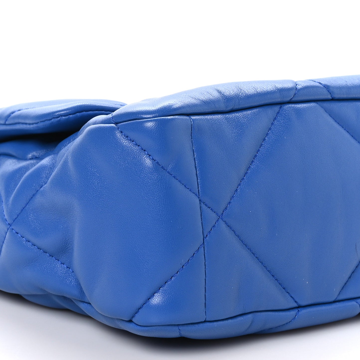 Lambskin Quilted Large Chanel 19 Flap Blue
