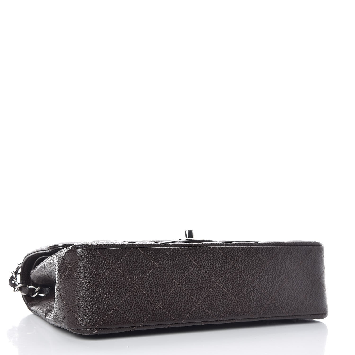 Chanel Caviar Quilted Medium Double Flap Brown 5 of 12
