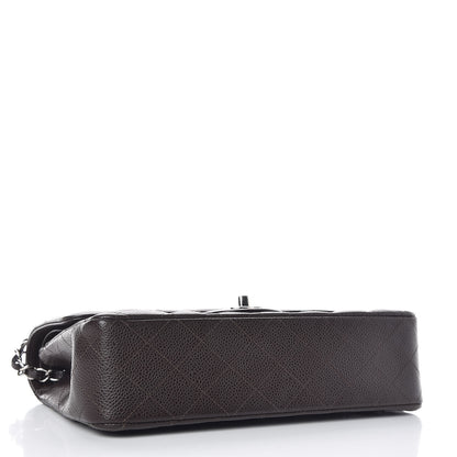 Chanel Caviar Quilted Medium Double Flap Brown 5 of 12