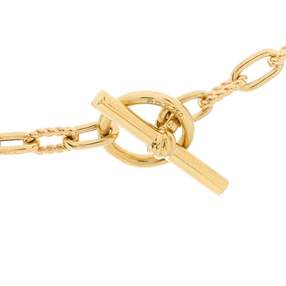David Yurman 18K Yellow Gold 3mm Madison Three Ring Chain Necklace 4 of 5