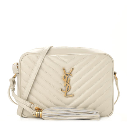 Saint Laurent Calfskin Matelasse Monogram Lou Camera Bag Crema Soft 1 of 11