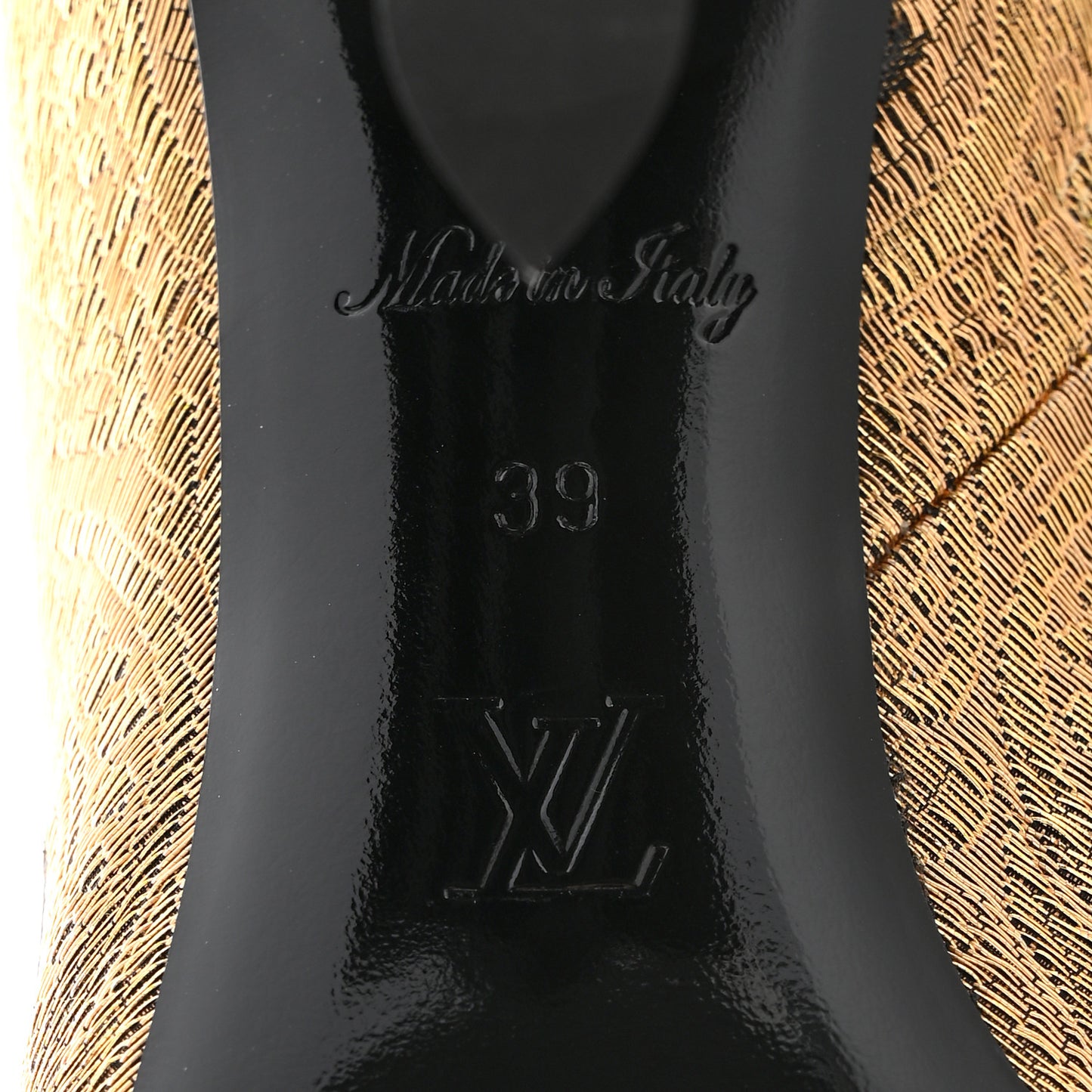 Jacquard Silhouette Ankle Boots 39 Gold Black