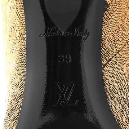 Louis Vuitton Jacquard Silhouette Ankle Boots 39 Gold Black 6 of 9