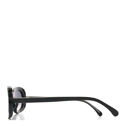 Chanel Acetate Oval Sunglasses 71571A Black 3 of 7
