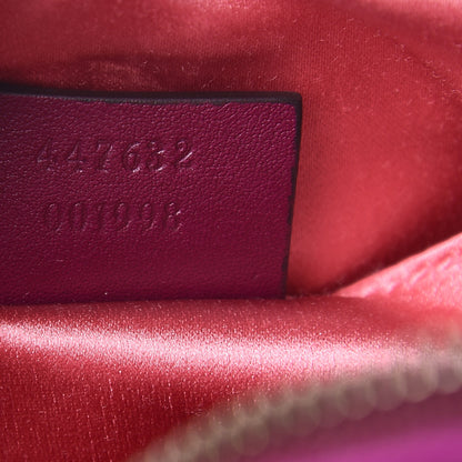 Gucci Velvet Matelasse Small GG Marmont Chain Shoulder Bag Fuchsia Violet Cyclamen 7 of 11