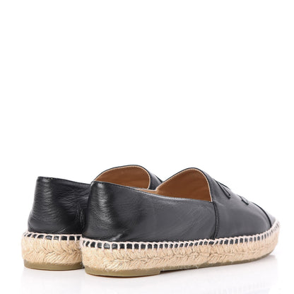 Chanel Lambskin CC Espadrilles 39 Black 4 of 13