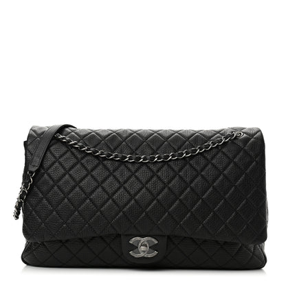 Chanel Calfskin Quilted XXL Travel Flap Bag Black 1 of 11