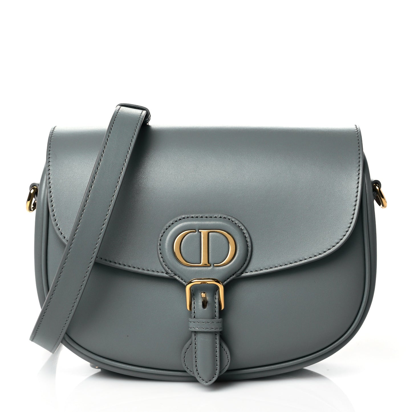Box Calfskin Medium Bobby Flap Gray