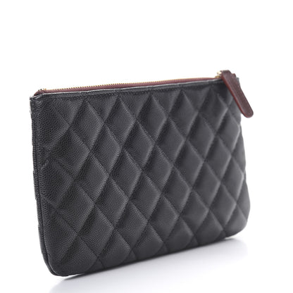 Chanel Caviar Quilted Cosmetic Case Black 3 of 8