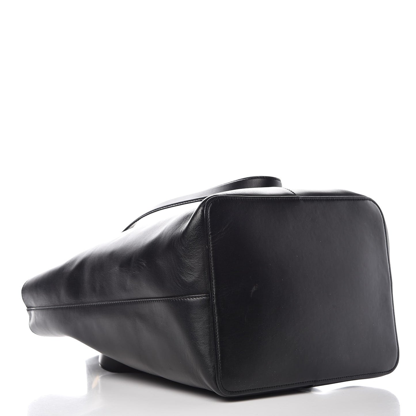 Calfskin Kite Bucket Bag Black