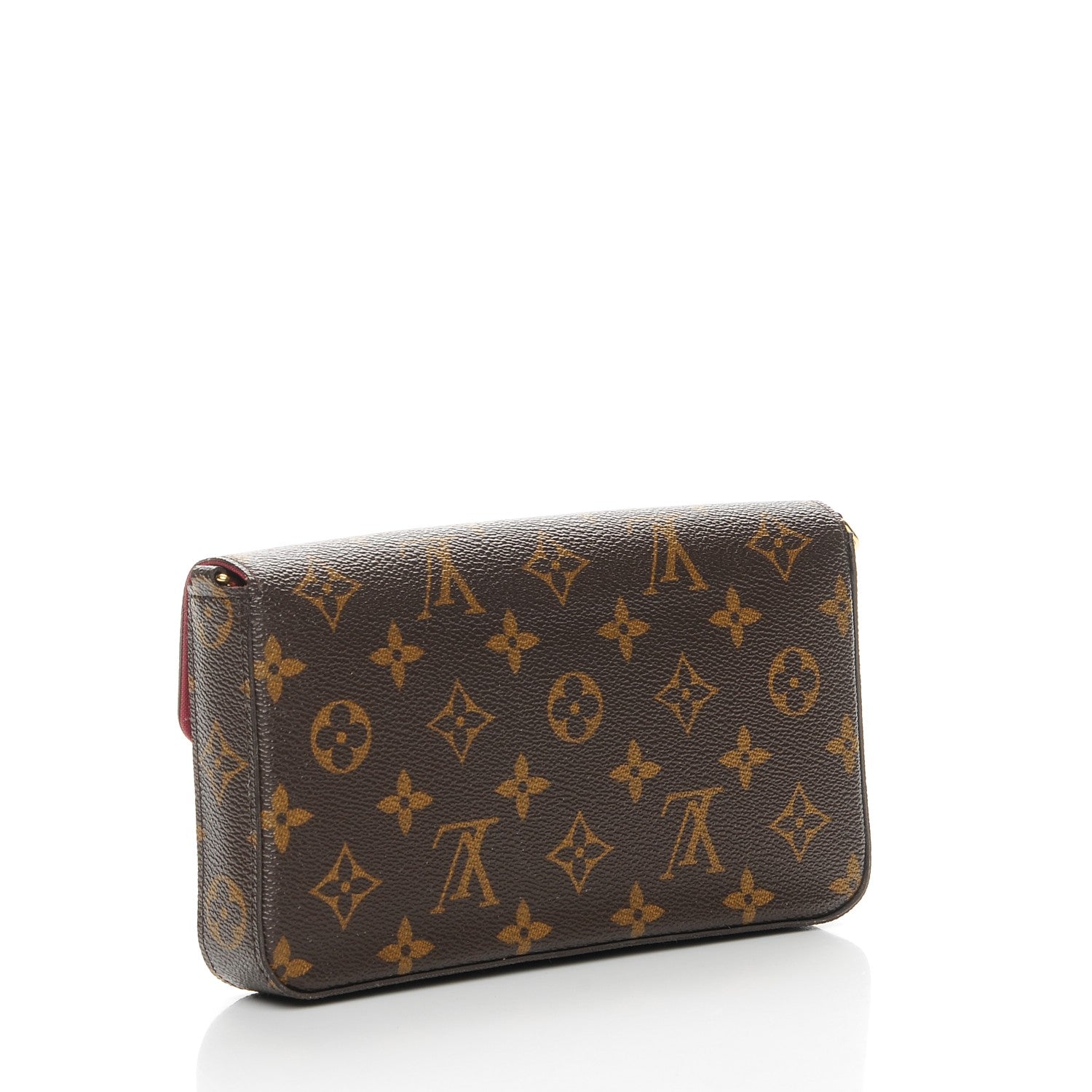 Louis Vuitton Monogram Pochette Felicie Chain Wallet Fuchsia 3 of 9