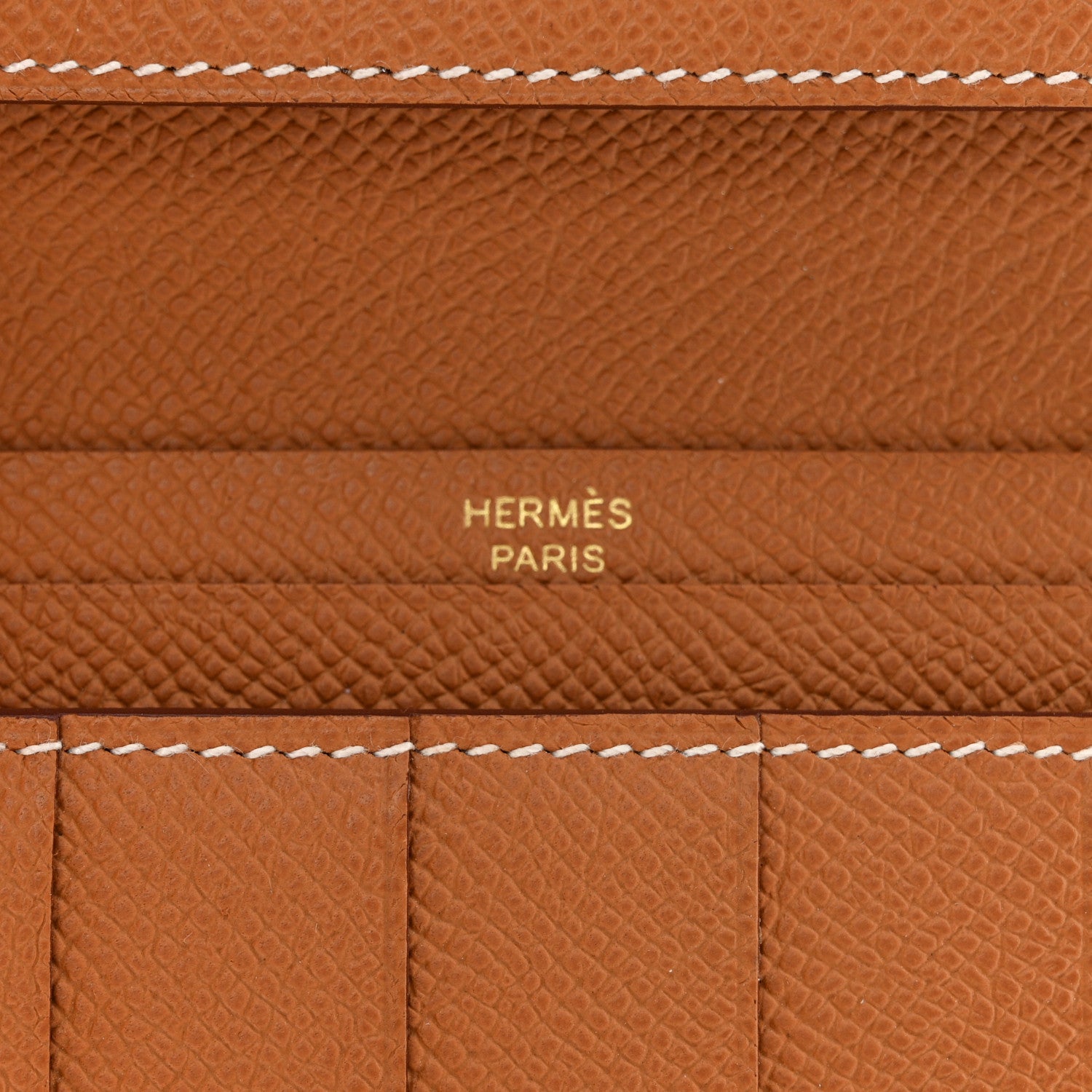 Hermes Epsom Bearn Gusset Wallet Gold 6 of 8