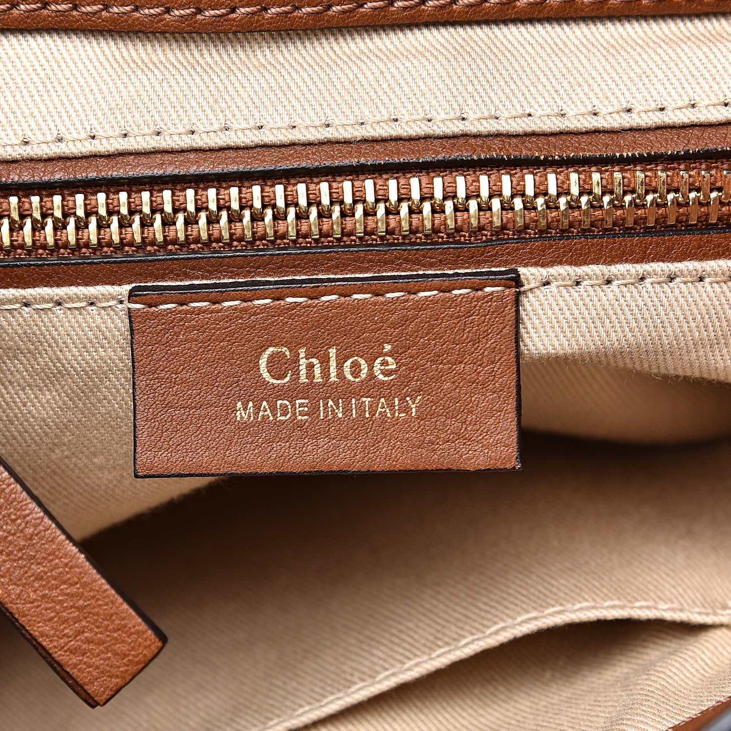 Chloe Suede Calfskin Medium Faye Backpack Tan 7 of 13