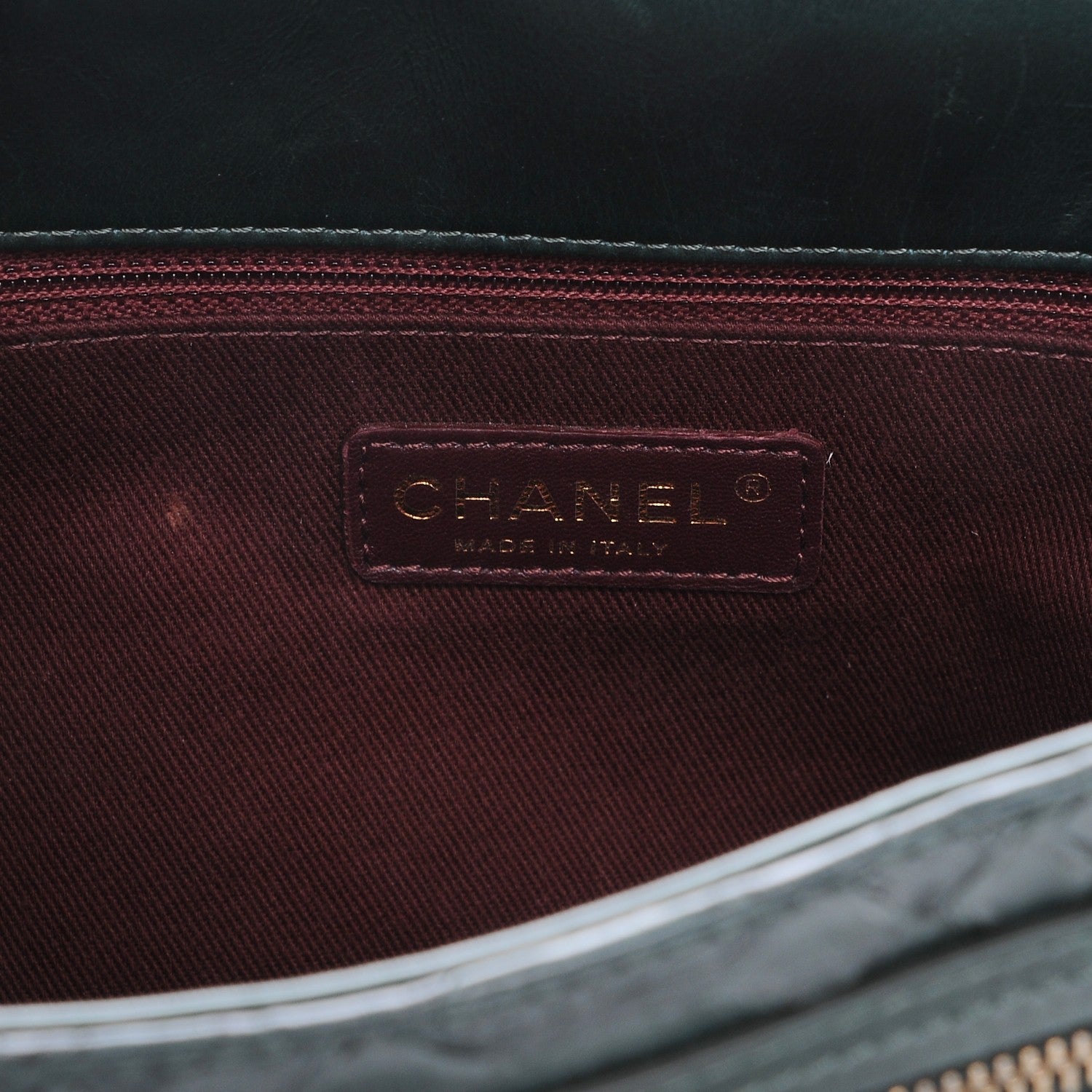 Chanel Calfskin Python Large Urban Mix Flap Dark Green 7 of 12