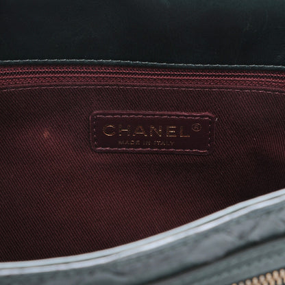 Chanel Calfskin Python Large Urban Mix Flap Dark Green 7 of 12