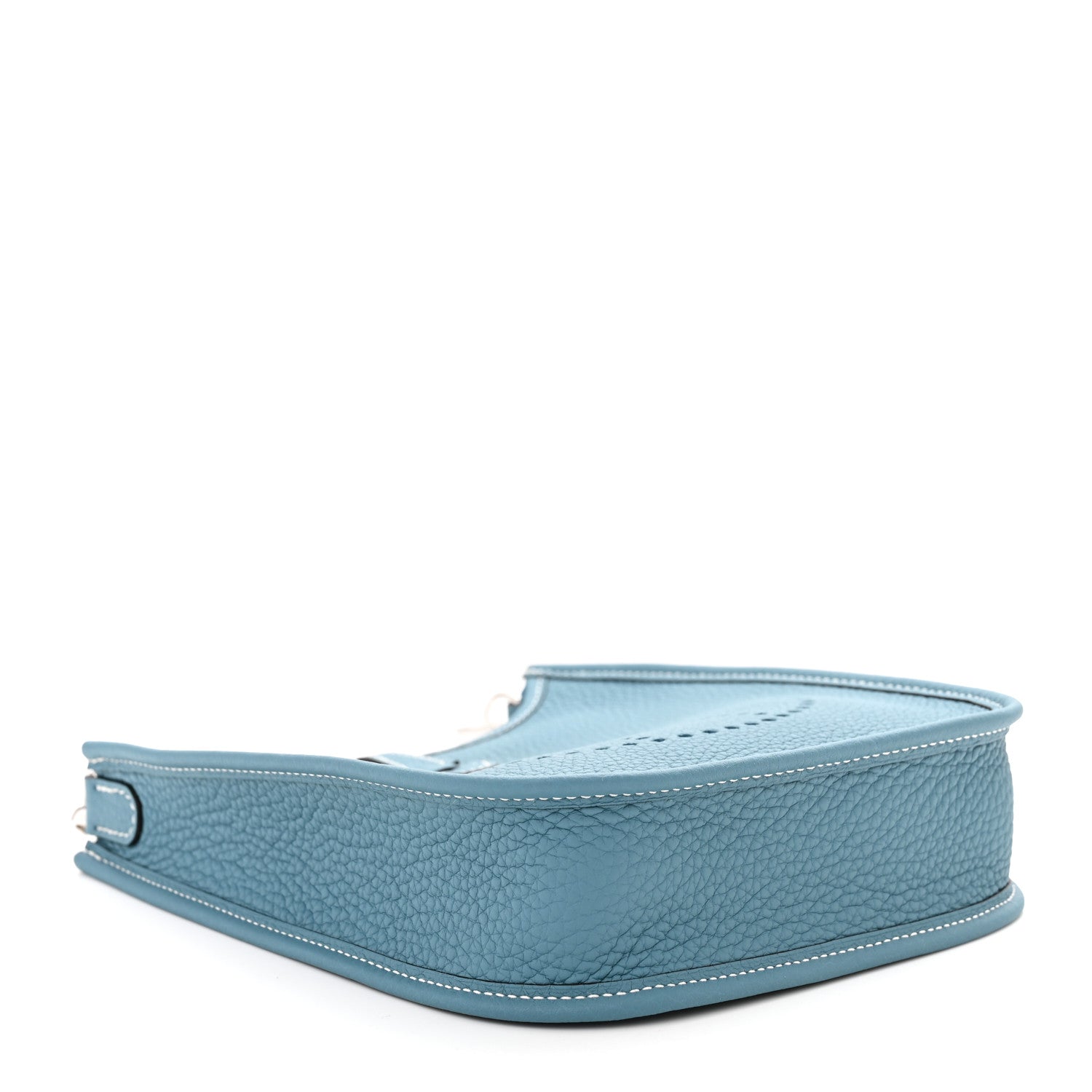 Hermes Taurillon Clemence Evelyne TPM New Blue Jean 4 of 11