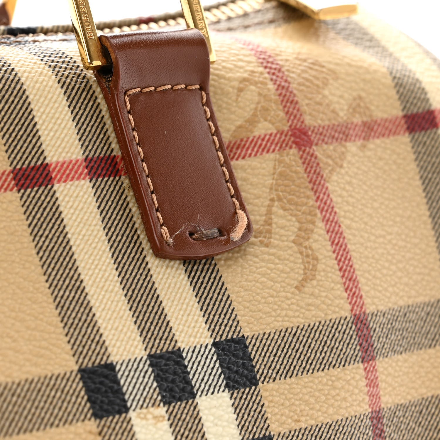 Burberry Haymarket Check Bowling Bag Brown 12 of 15