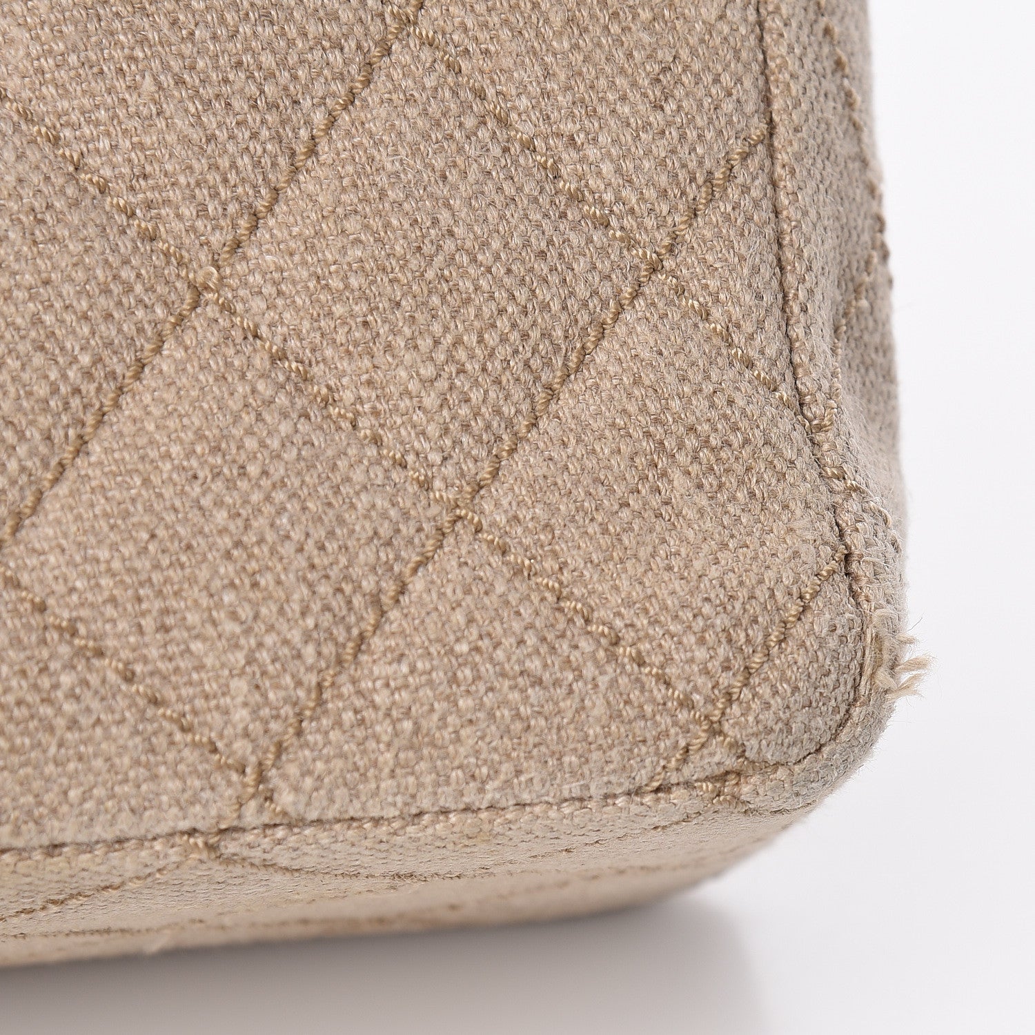 Chanel Toile Jumbo Single Flap Beige 12 of 13
