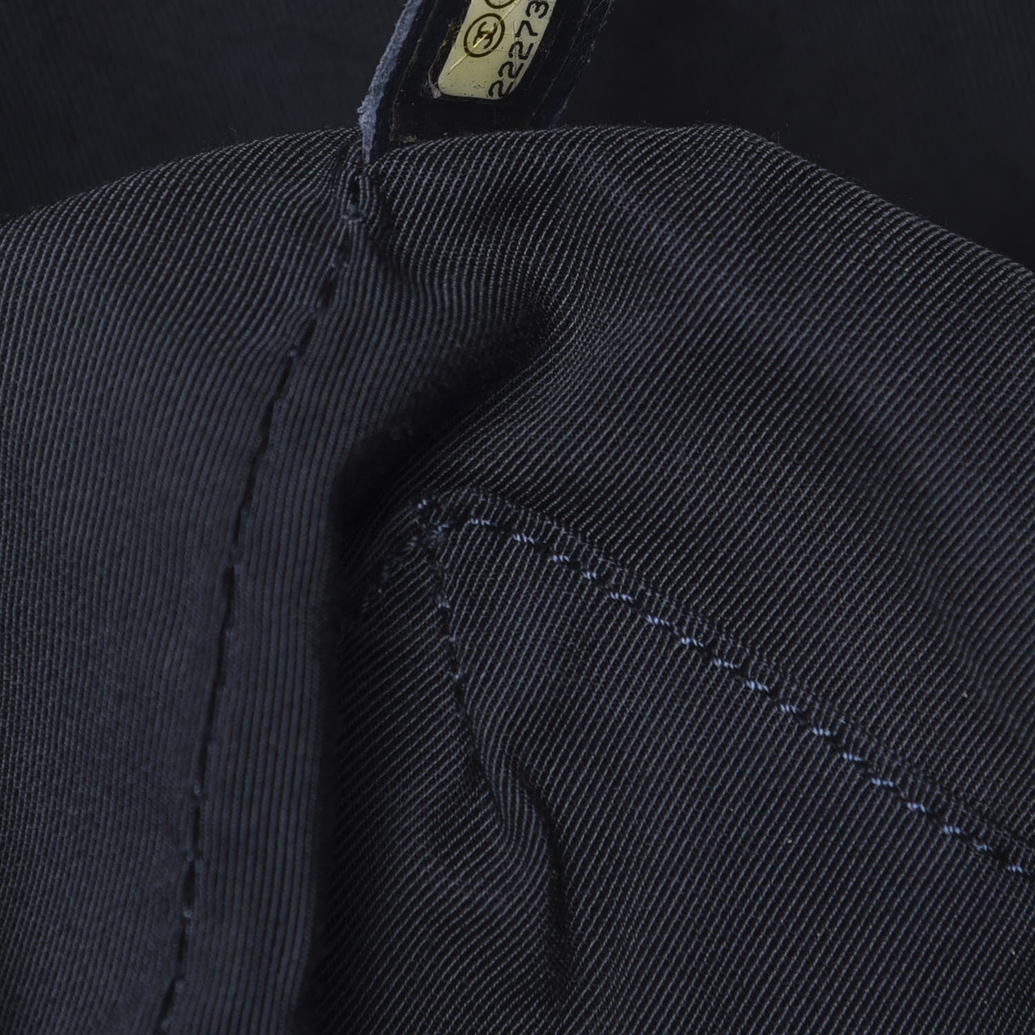 Chanel Washed Denim Quilted Large Urban Spirit Drawstring Bag Dark Blue 7 of 11